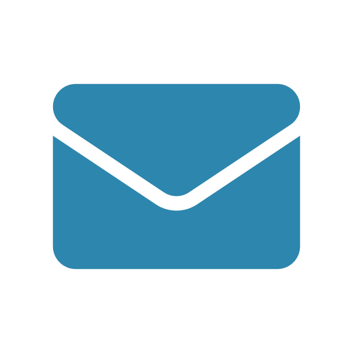 A blue envelope icon symbolizing email or messaging.
